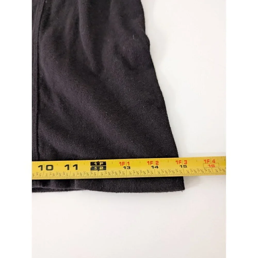 Wilt Wide Leg Pull On Pants Womens Size Large Black 100% Cotton Elastic Waist